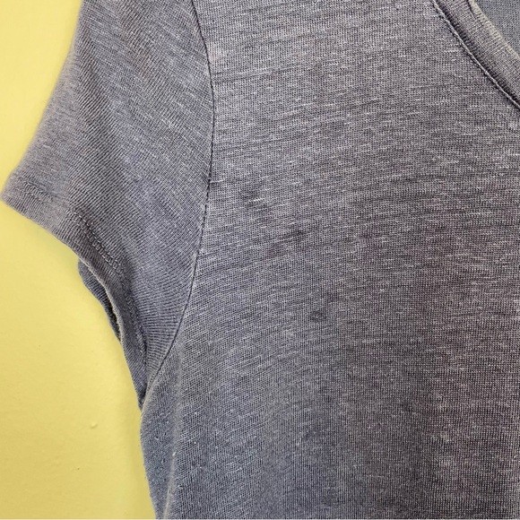 St. Tropez 100% Linen T-Shirt Size Medium - Picture 3 of 5